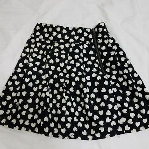 H&M Cute heart skater skirt small